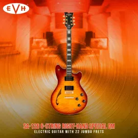 EVH SA-126 6-String Special QM Electric Guitar (Tobacco Burst Ebony)