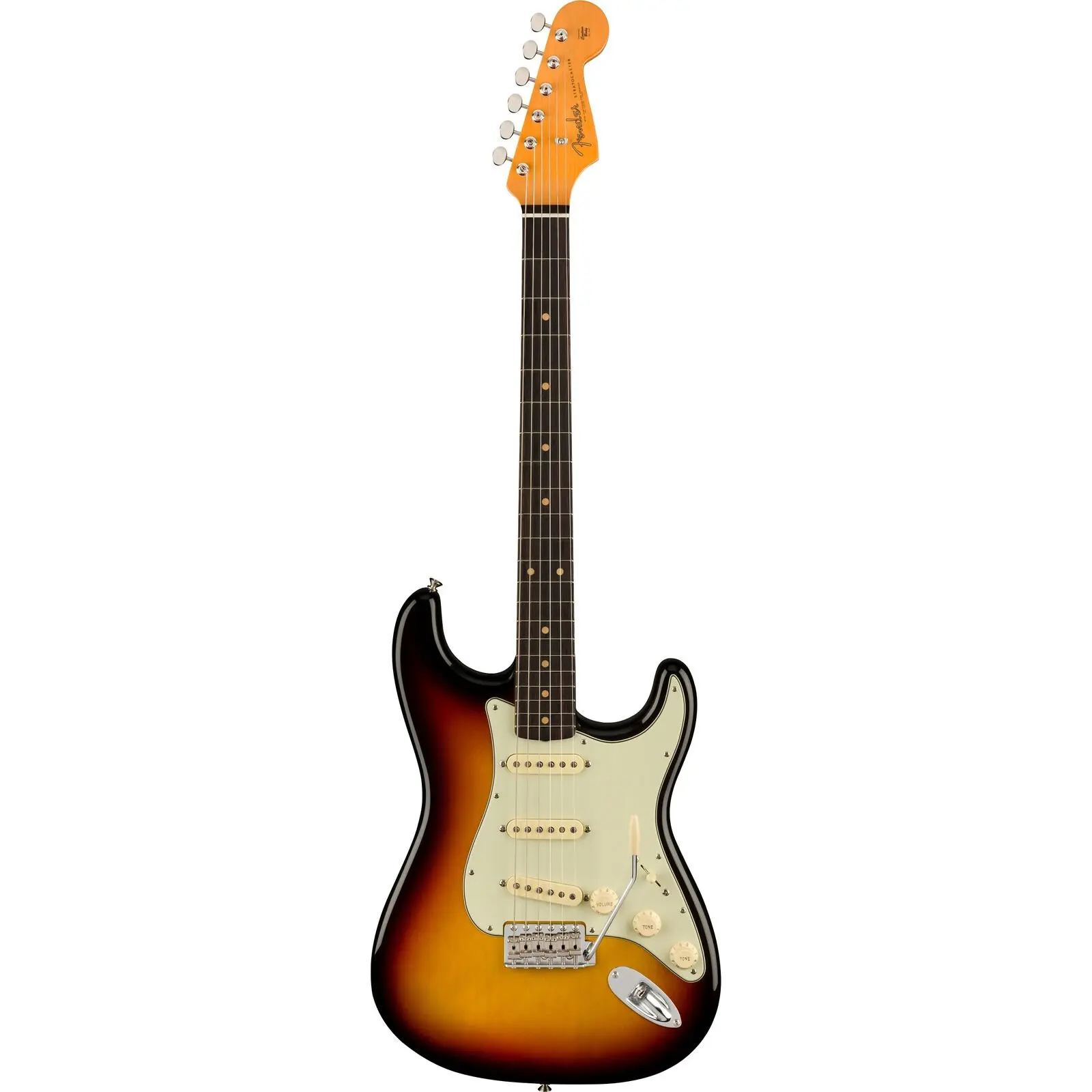 ギター Fender USA vintage Series Stratocaster Fender American Vintage II 1961 Stratocaster Rosewood FB 3-Color