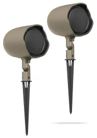 Pair JBL GSF3-TN 3" Landscape Ground Stake or Wall Mount 70v Commercial Speaker