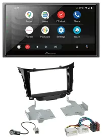 Pioneer USB 2DIN DAB MP3 Bluetooth Autoradio für Hyundai i30 (ab 12)
