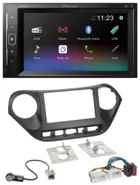Pioneer DAB MP3 2DIN Bluetooth USB Autoradio für Hyundai i10 (ab 2013)