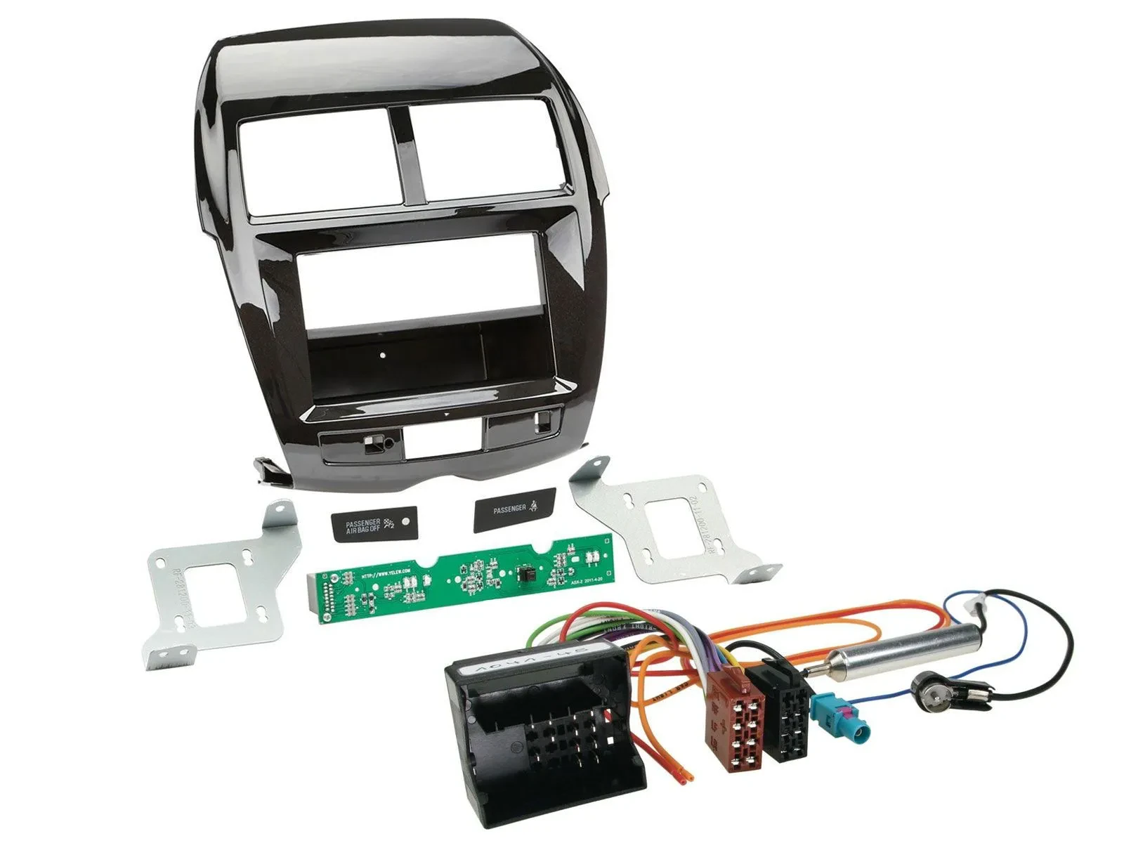 Einbauset Doppel DIN Autoradio für Citroen C4 Mitsubishi ASX Peugeot 4008 ab 12
