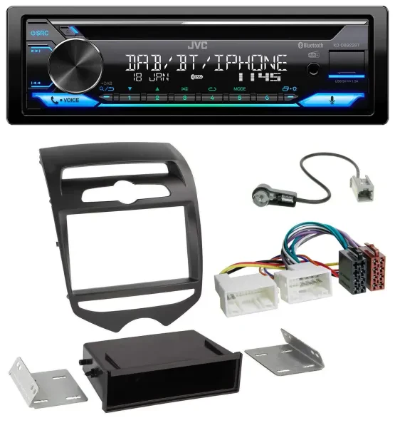 JVC Bluetooth MP3 USB DAB CD Autoradio für Hyundai ix20 (ab 10) man. Klima