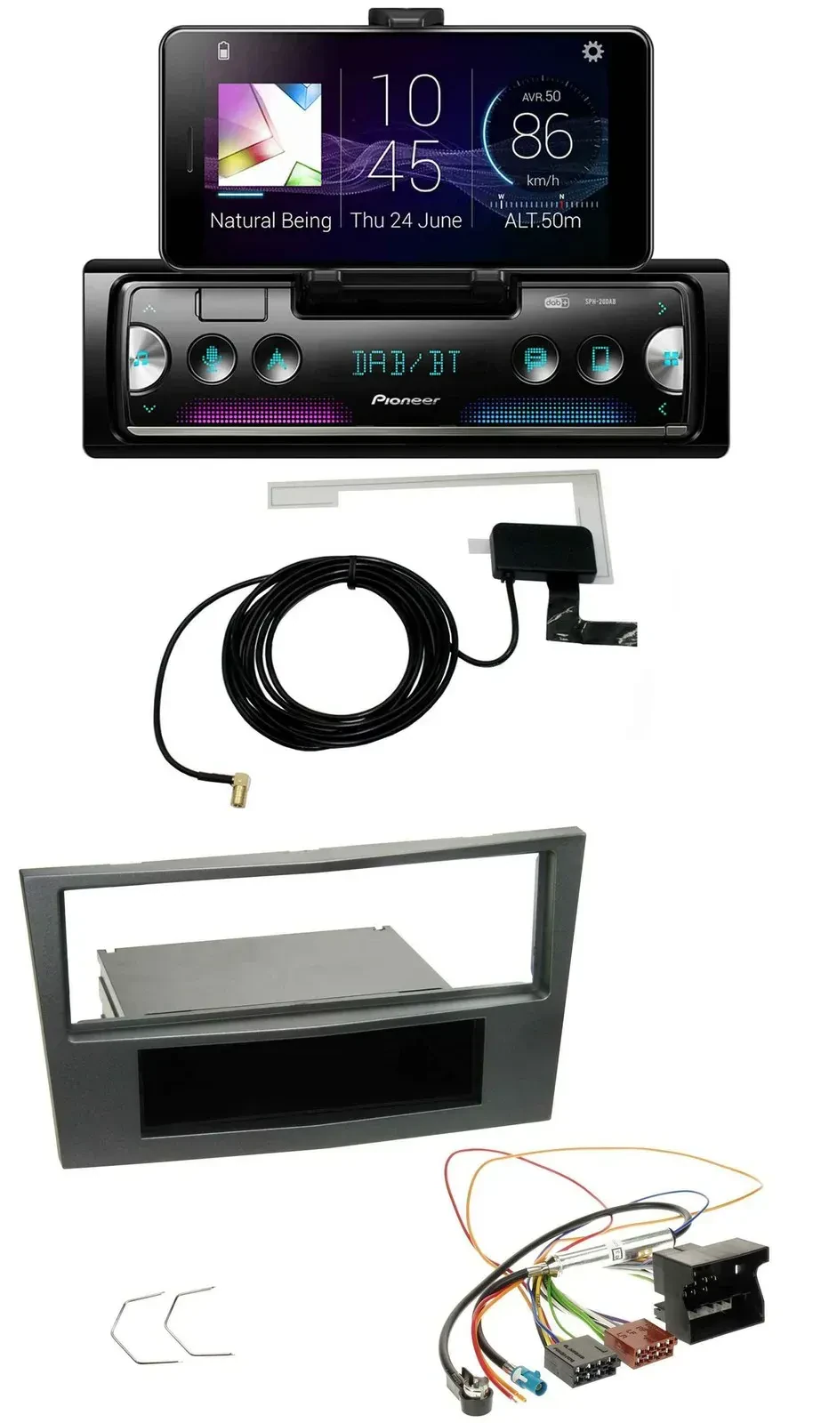 Автомагнитола для Opel Antara, Astra H, Zafira B (с 2005) Pioneer DAB, Bluetooth, MP3, USB