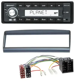 Continental MP3 AUX USB DAB 1DIN Autoradio für Alfa Romeo Spider GTV 1994-2005
