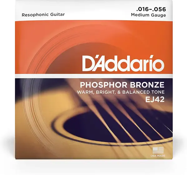 Струны для акустической гитары D'Addario EJ42 16-56, бронза фосфорная