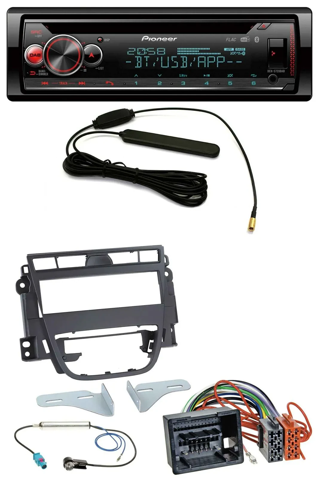 Pioneer USB DAB MP3 Bluetooth CD Autoradio für Opel Meriva B (ab 2010)