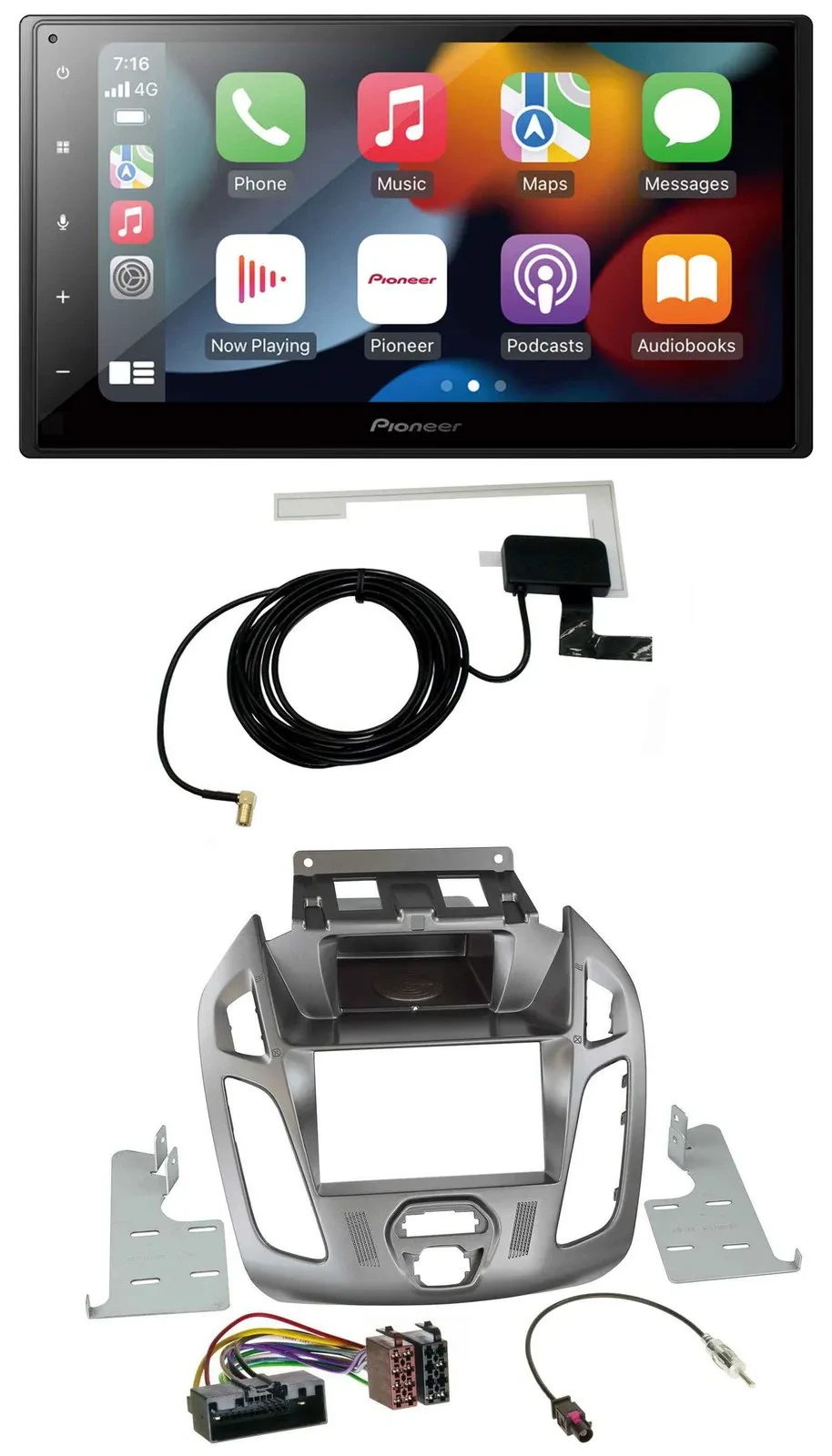 Pioneer MP3 USB Bluetooth DAB 2DIN Autoradio für Ford Transit 2013-2018 ohne Dis