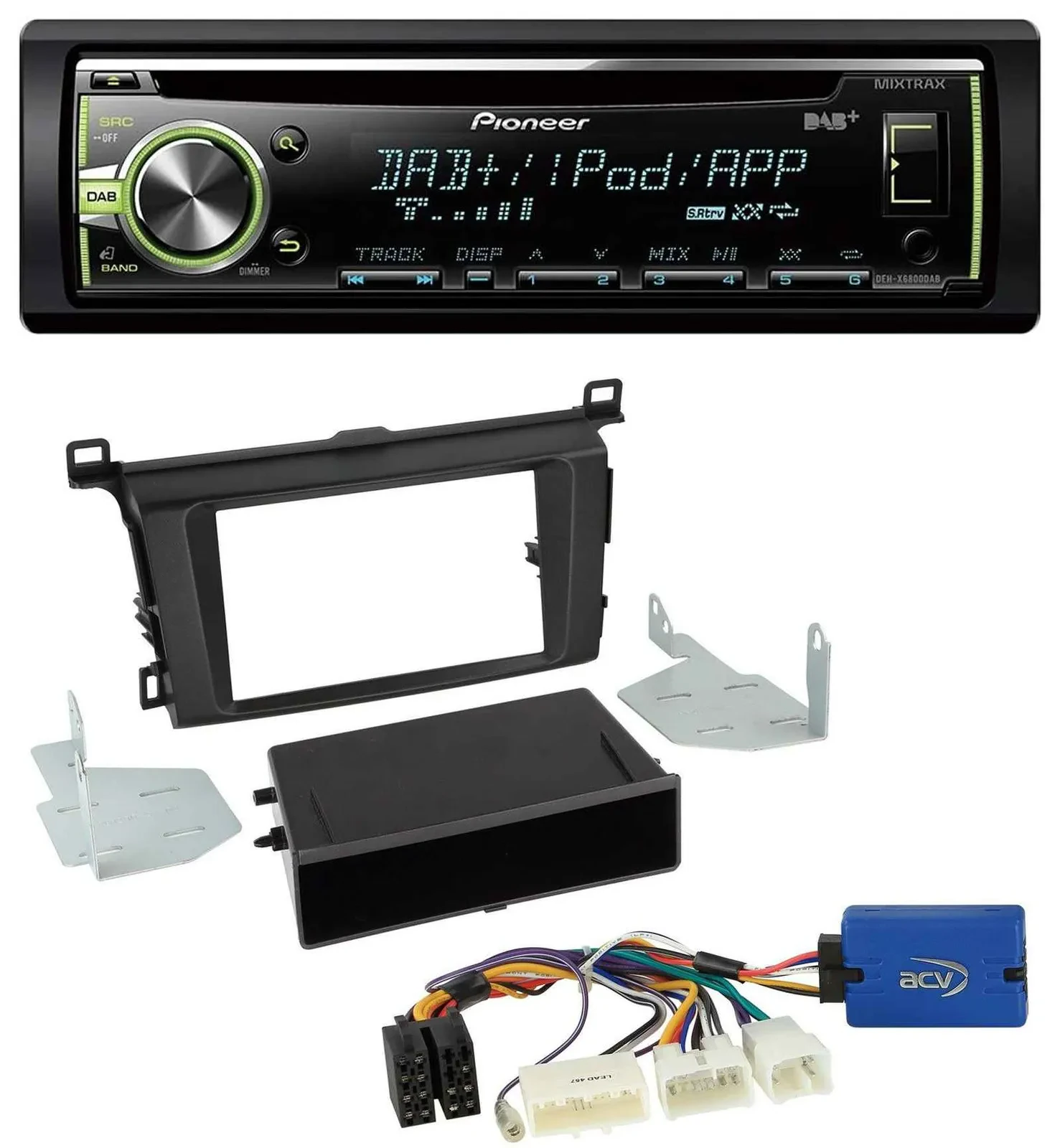 Автомагнитола для Toyota RAV4 (с 2013) Pioneer DAB, USB, MP3, AUX, CD