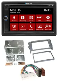 Blaupunkt Bluetooth DAB 2DIN USB DVD MP3 Autoradio für Toyota Auris 07-12 anthra