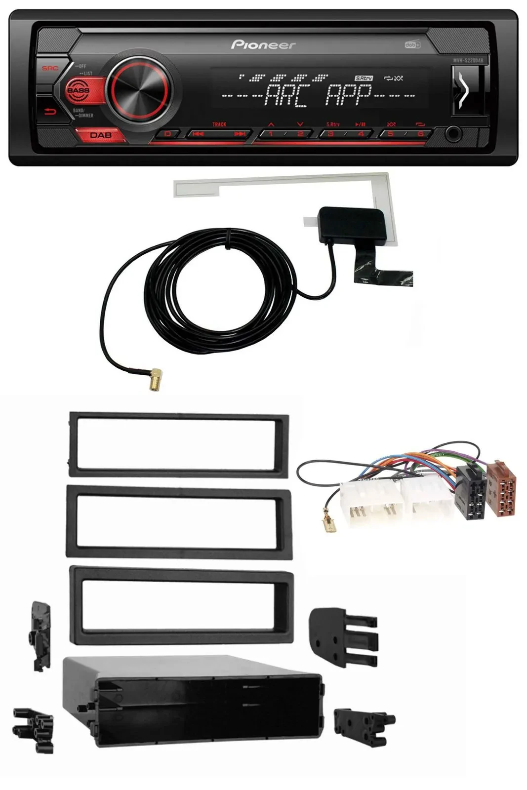 Автомагнитола Pioneer 1-DIN USB DAB MP3 AUX для Mazda 929 (1973–1995)