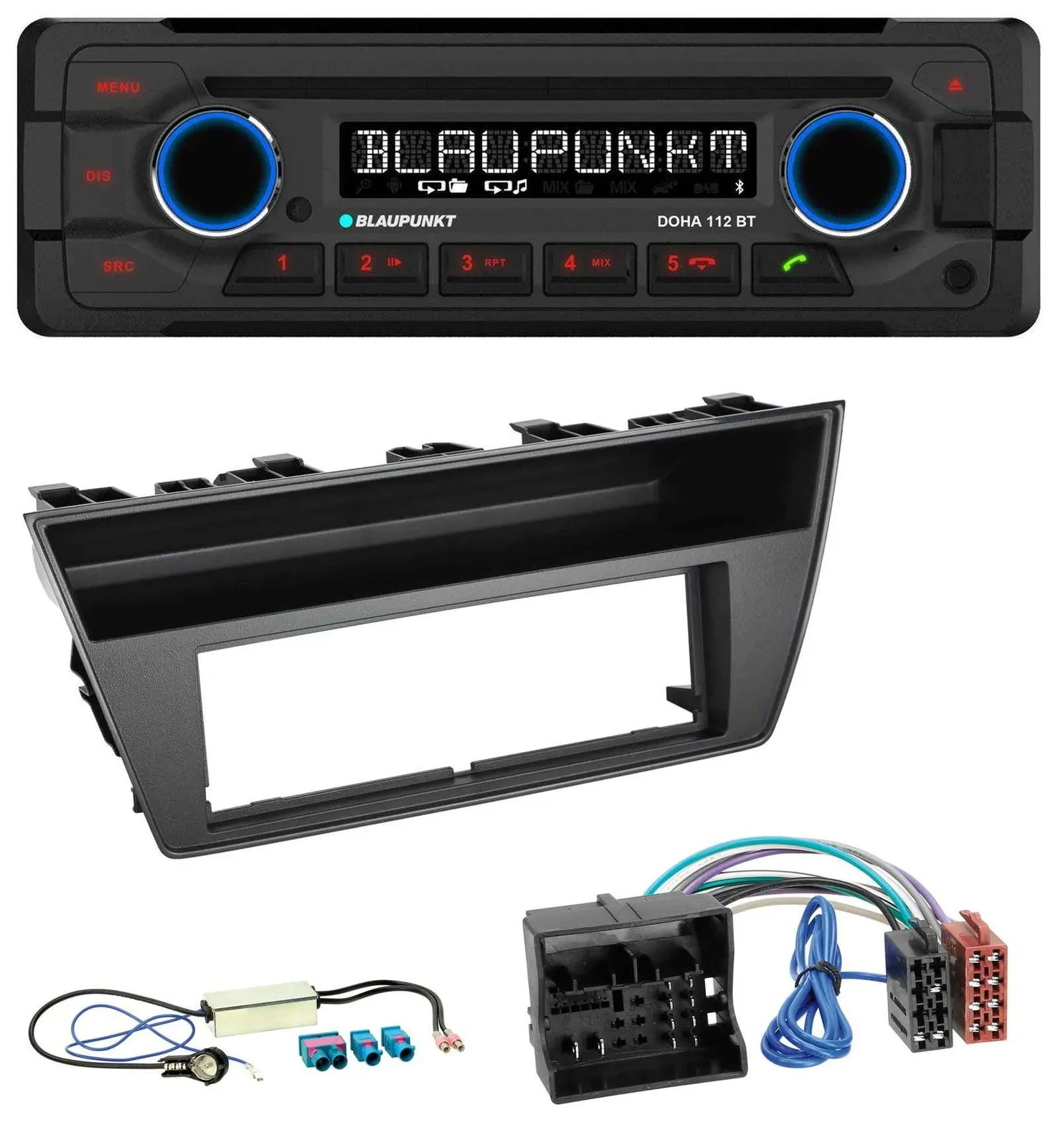 Автомагнитола Blaupunkt AUX MP3 CD Bluetooth USB для Skoda Fabia III (2014–2020)
