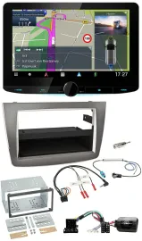 Kenwood Bluetooth DAB TMC 2DIN Lenkrad USB Navigation für Alfa Romeo Mito 2008-2
