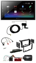 Pioneer DAB Lenkrad Bluetooth 2DIN USB Autoradio für Mazda 3 2003-2009 schwarz