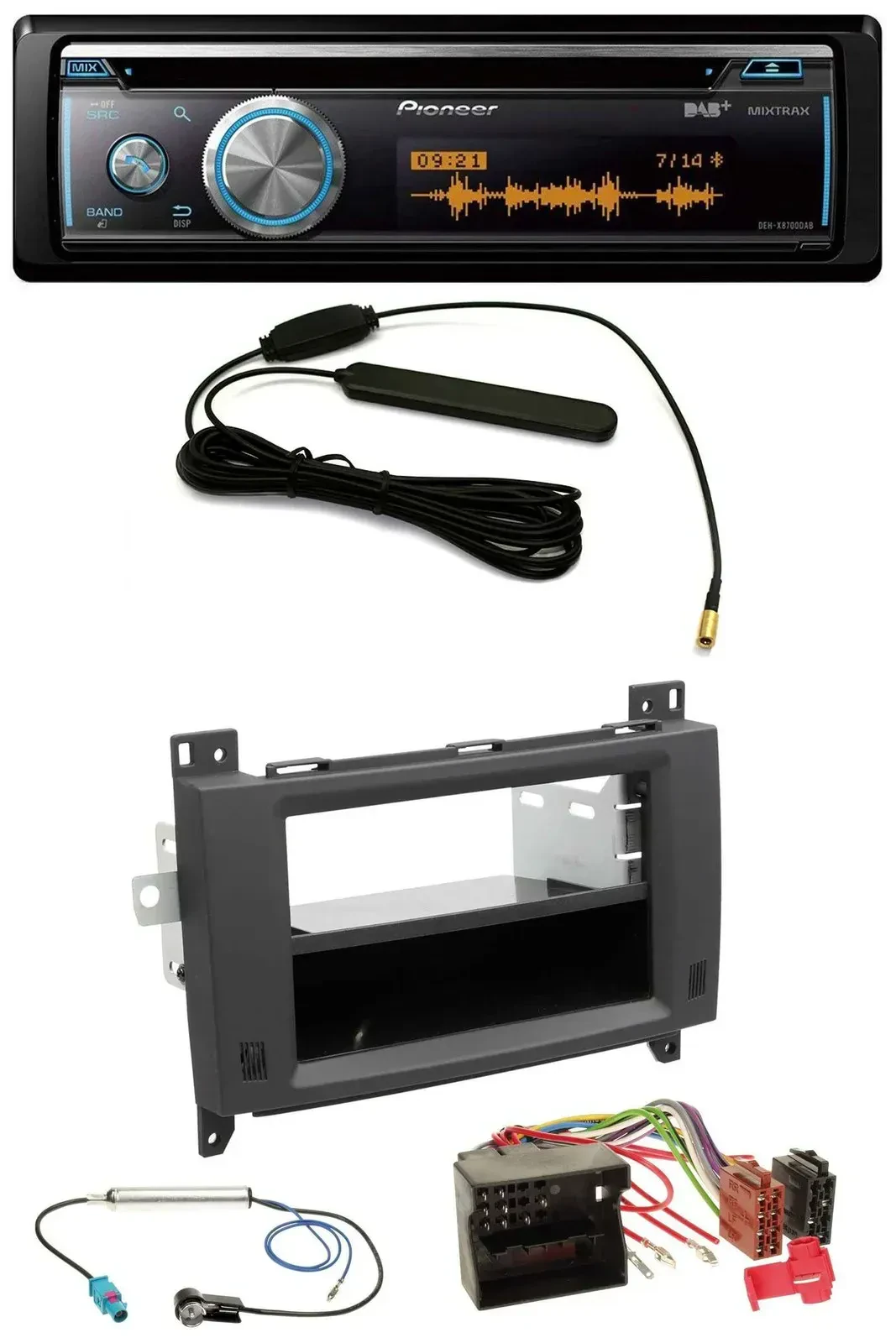 Автомагнитола для Mercedes Vito/Viano (2006–2014) Pioneer CD/USB/Bluetooth/DAB, MP3