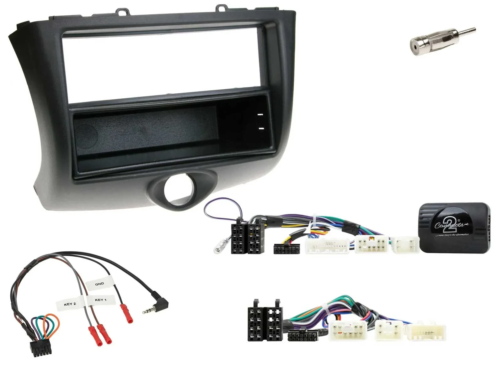 Einbauset Lenkradadapter DIN Autoradio für Toyota Yaris P1 2003-2005