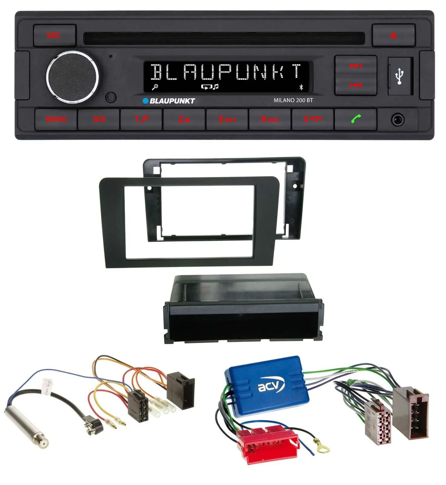 Blaupunkt MP3 USB CD Bluetooth AUX Autoradio für Audi A3 03-06 8P Symphony Aktiv