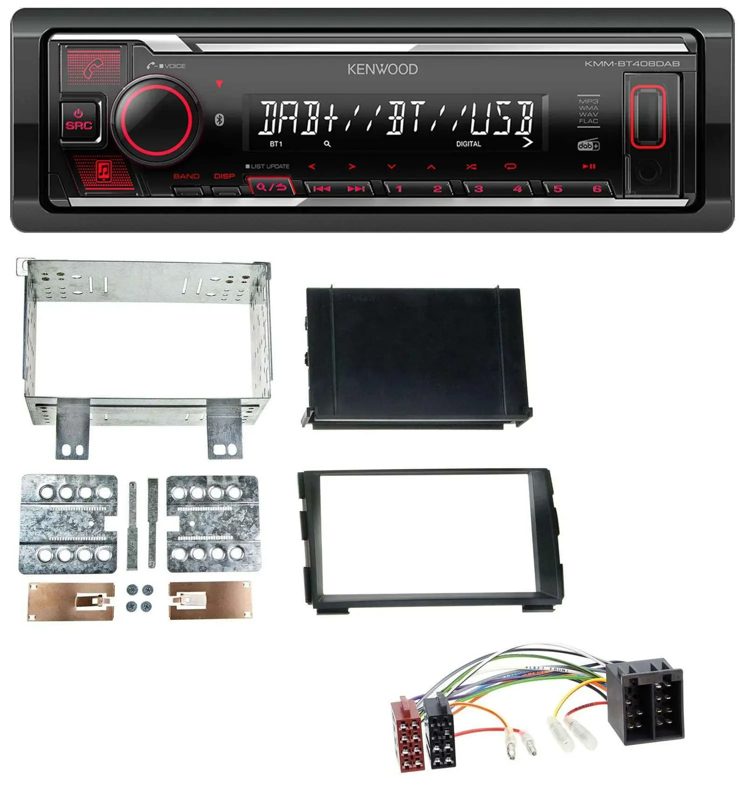 Kenwood MP3 Bluetooth USB DAB Autoradio für Kia Ceed 09-12 proCeed 11-13