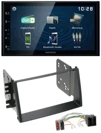 Kenwood 2DIN Bluetooth MP3 USB DAB Autoradio für Kia Soul (AM, 2008-2011)