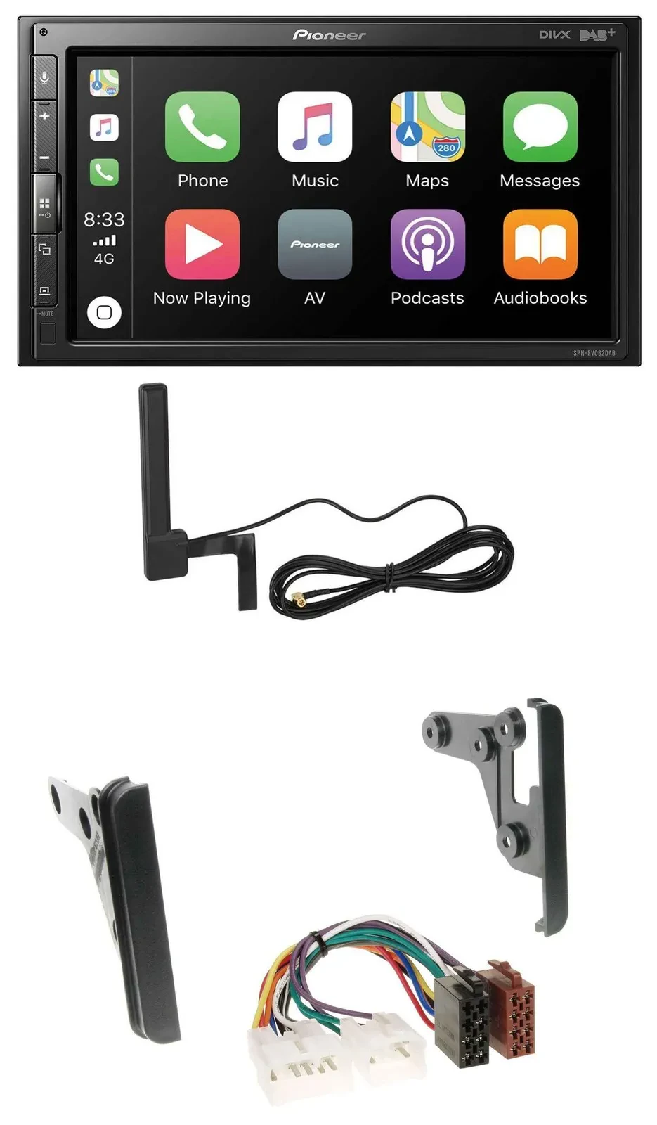 Pioneer USB 2DIN Bluetooth DAB MP3 Autoradio für Toyota Tundra Celica FJ