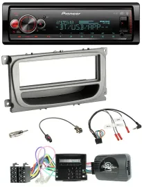 Pioneer Bluetooth USB Lenkrad DAB Autoradio für Ford S-Max Mondeo Can 07-14 Abla