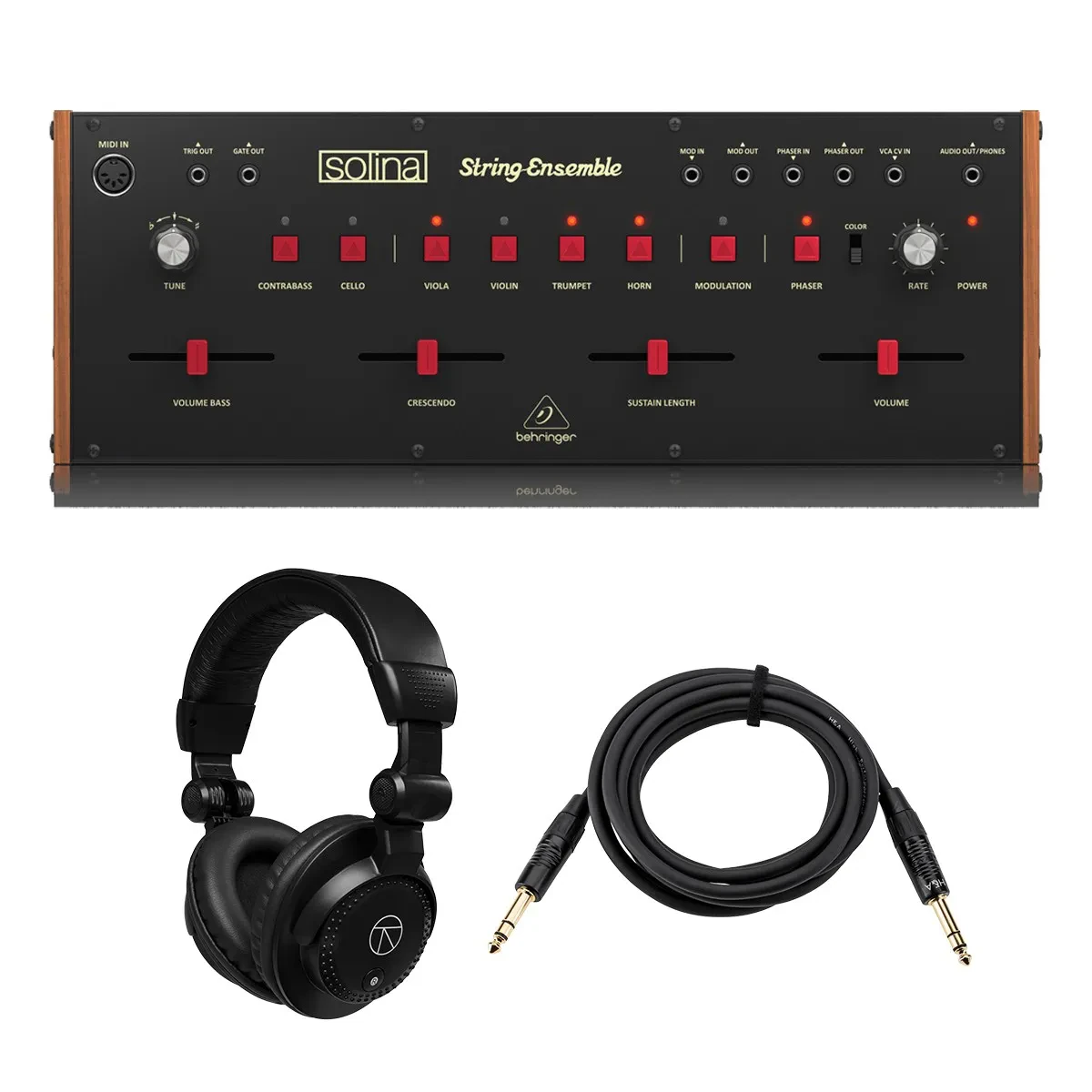 Behringer Solina String Ensemble Classic Analog Synthesizer, Bundle with TAPH100