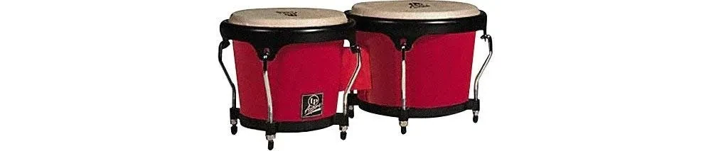 Latin Percussion LPA601F-RD LP Aspire Fiberglass Bongos - Red/Black