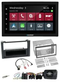 Blaupunkt DAB Bluetooth USB Lenkrad 2DIN Autoradio für Saab 9-3 2008-2012