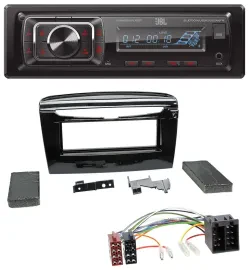 JBL SD AUX MP3 USB Bluetooth Autoradio für Lancia Y ab 12 schwarz glänzend