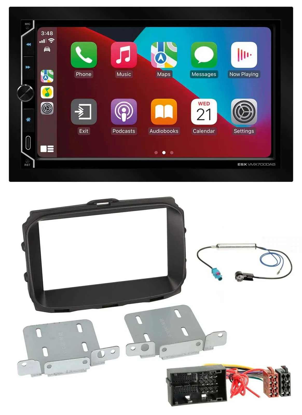 Автомагнитола для Alfa Romeo Giulietta 940 ESX 2DIN, DAB, USB, MP3, Bluetooth (Facelift, с 2013)
