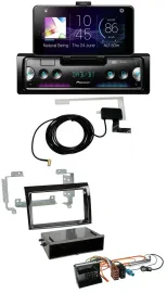 Автомагнитола Pioneer для Citroen Jumper 2006–2011 (Quadlock), DAB, Bluetooth, MP3, USB, чёрный глянец