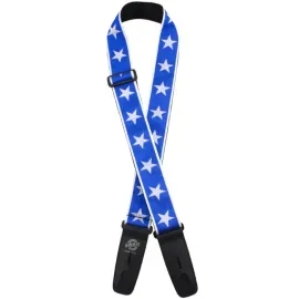 Ремень для гитары Lock-It Straps LIS-300-J21 Designer Series Blue Star