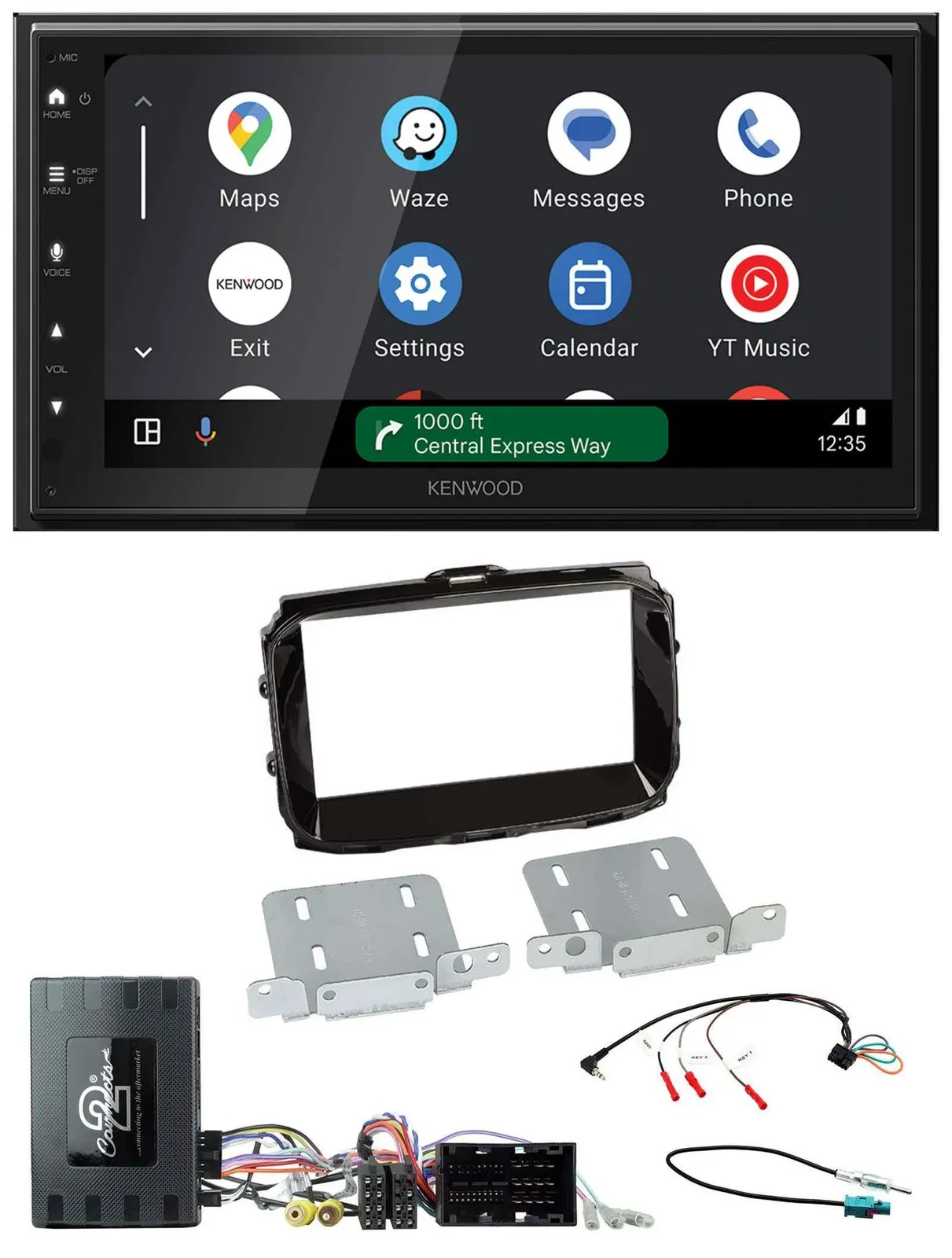 Kenwood DAB Bluetooth USB Lenkrad 2DIN Autoradio für Alfa Giulietta 14-21 Infoad