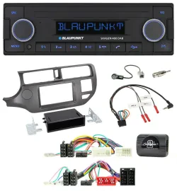 Blaupunkt DAB USB Bluetooth Lenkrad Autoradio für Kia Rio UB 2011-2015 anthrazit