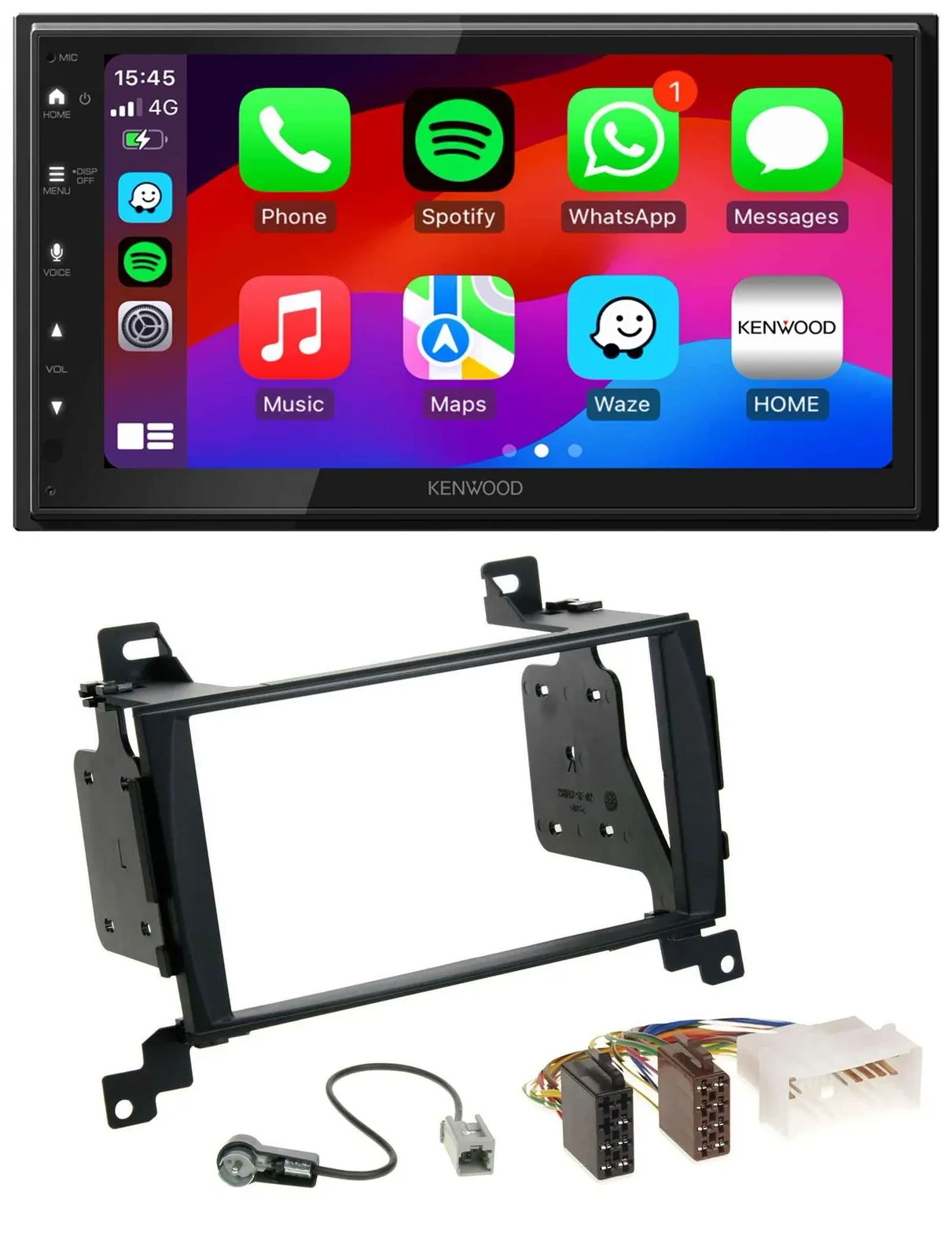 Автомагнитола для Hyundai Santa Fe (2007–2012) Kenwood 2DIN MP3 USB DAB Bluetooth