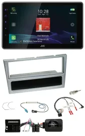 JVC DAB Lenkrad Bluetooth USB Autoradio für Opel Corsa C Tigra Meriva silber