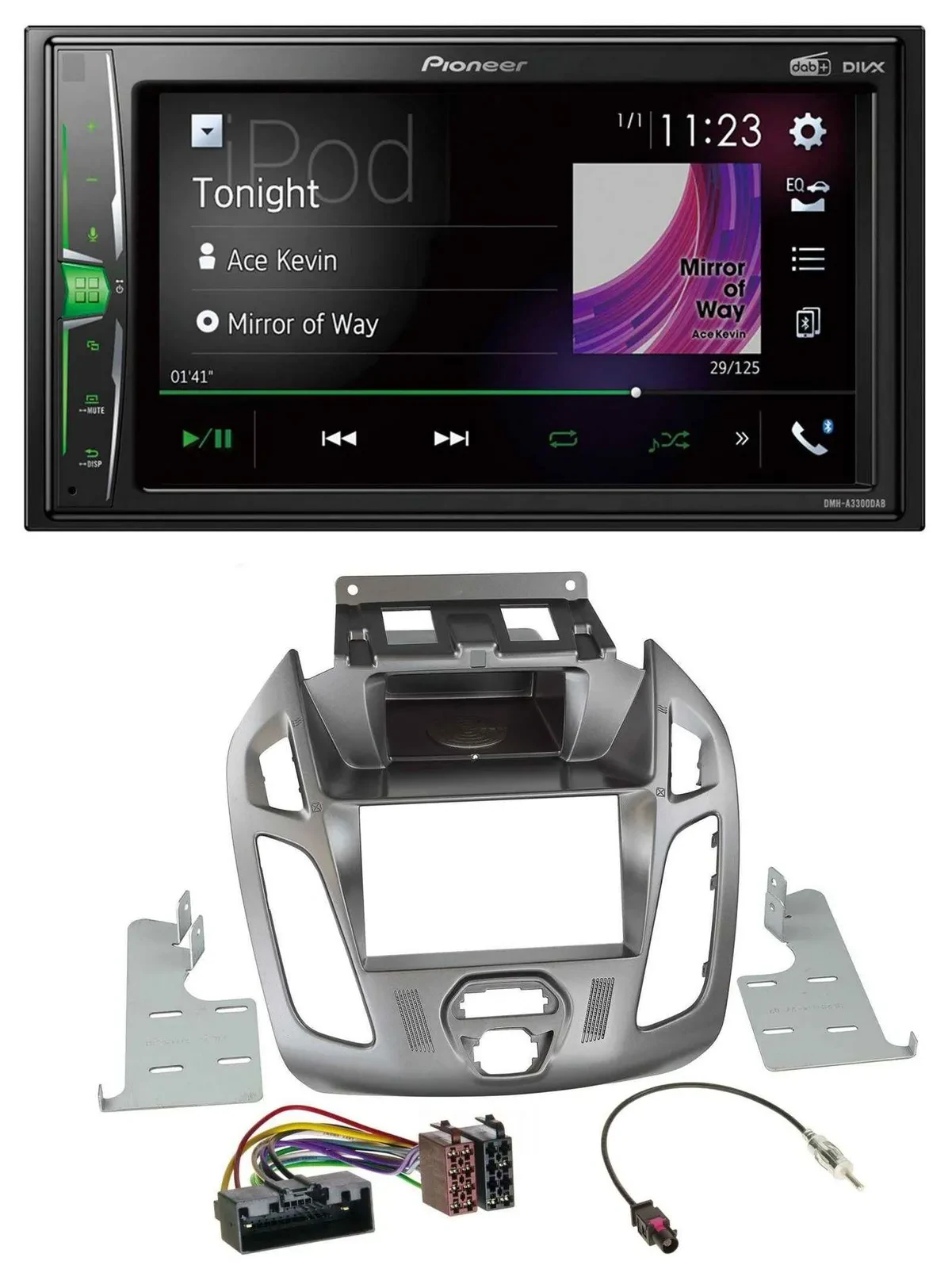 Автомагнитола Pioneer 2DIN MP3 DAB USB Bluetooth для Ford Transit 2013–2018