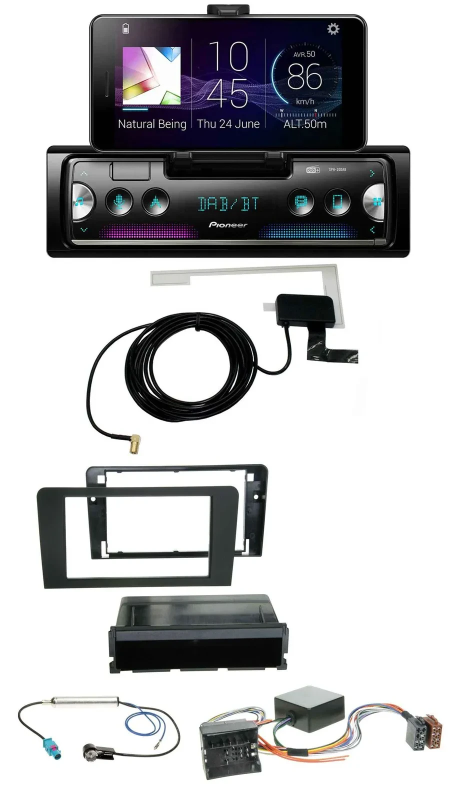 Pioneer DAB Bluetooth MP3 USB Autoradio für Audi A3 8P 06-12 Symphony Infinity A