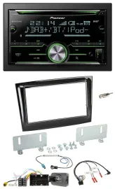 Pioneer Bluetooth Lenkrad DAB 2DIN USB CD Autoradio für Fiat Doblo ab 15 piano s
