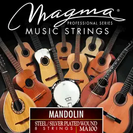 Струны для мандолины Magma Strings MA100 Steel Silver