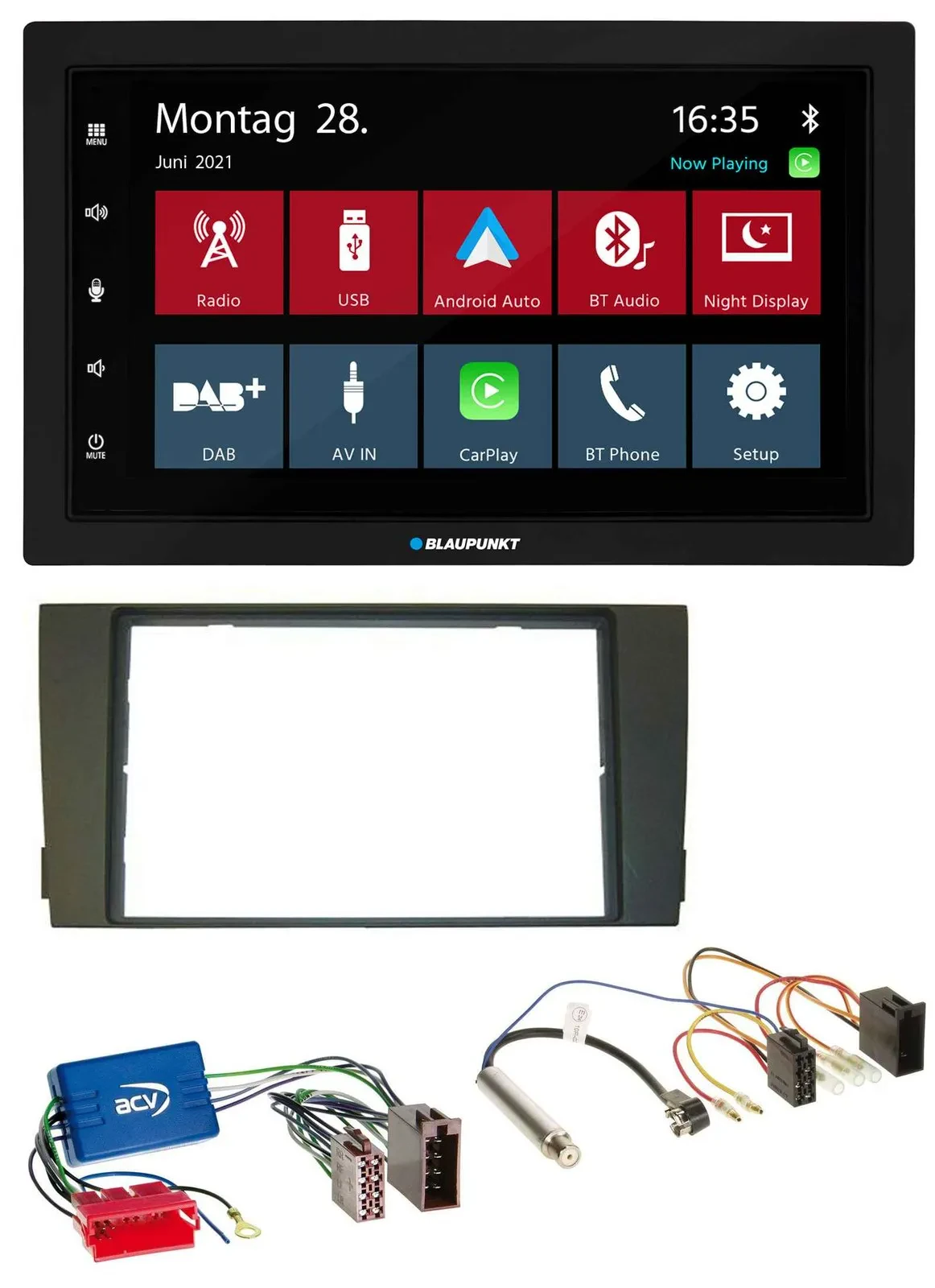 Blaupunkt MP3 Bluetooth DAB 2DIN USB Autoradio für Audi A6 C5 01-05 Aktivsystem