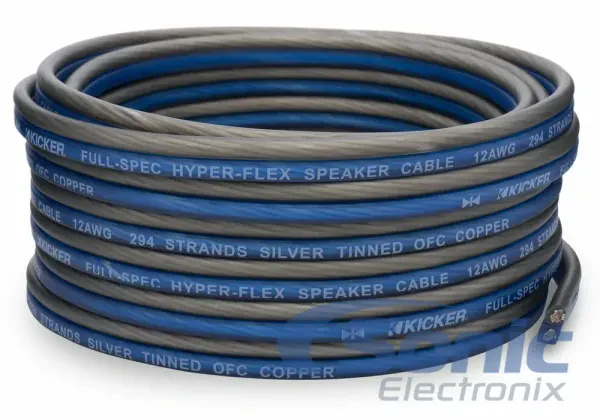 NEW! KICKER 20 Feet 12 Gauge AWG Car Audio Copper Speaker Wire | 46QW1220