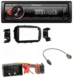 Pioneer MP3 1DIN DAB USB AUX Autoradio für Fiat 500X (ab 2015)