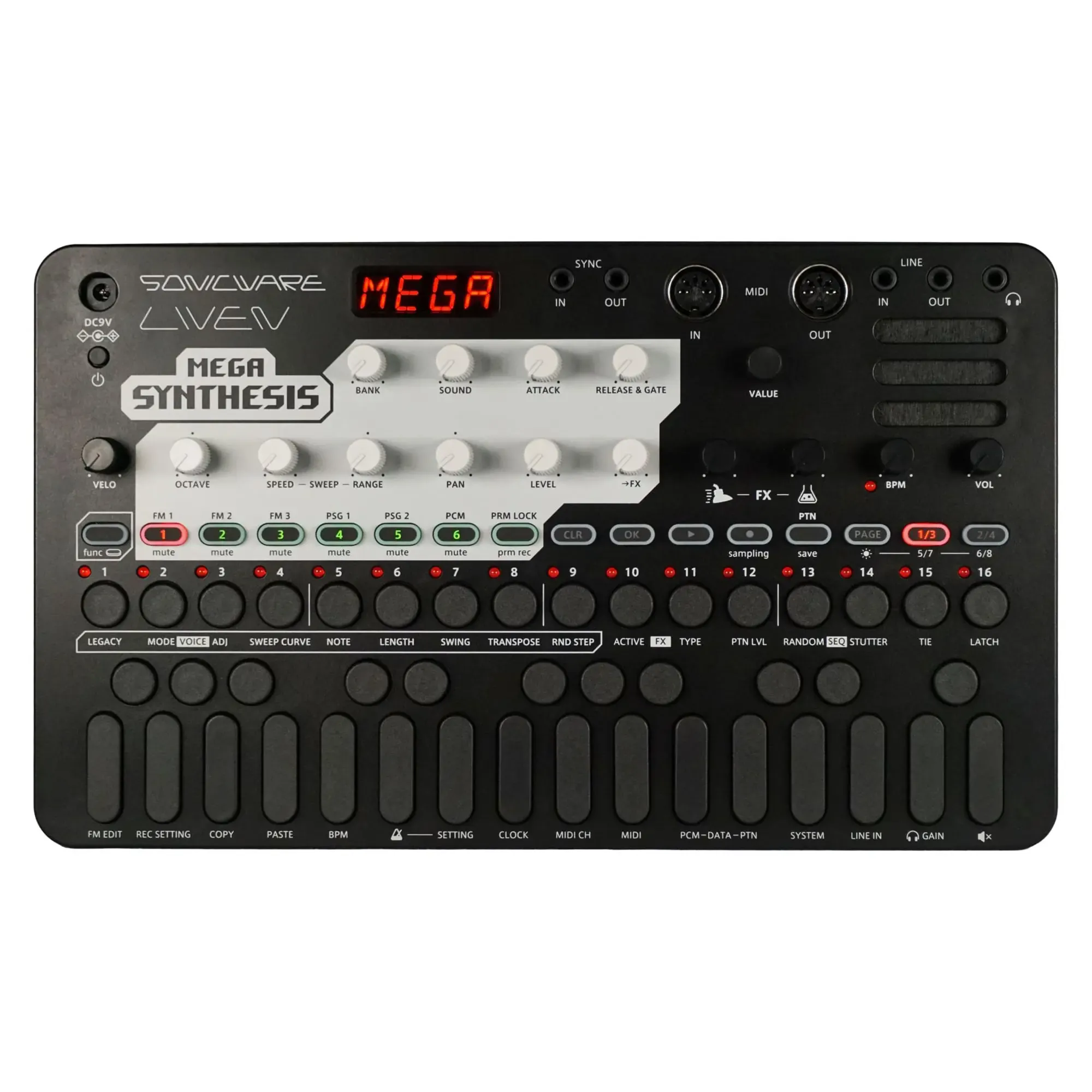 Цифровой студийный синтезатор Sonicware Liven Mega Synthesis