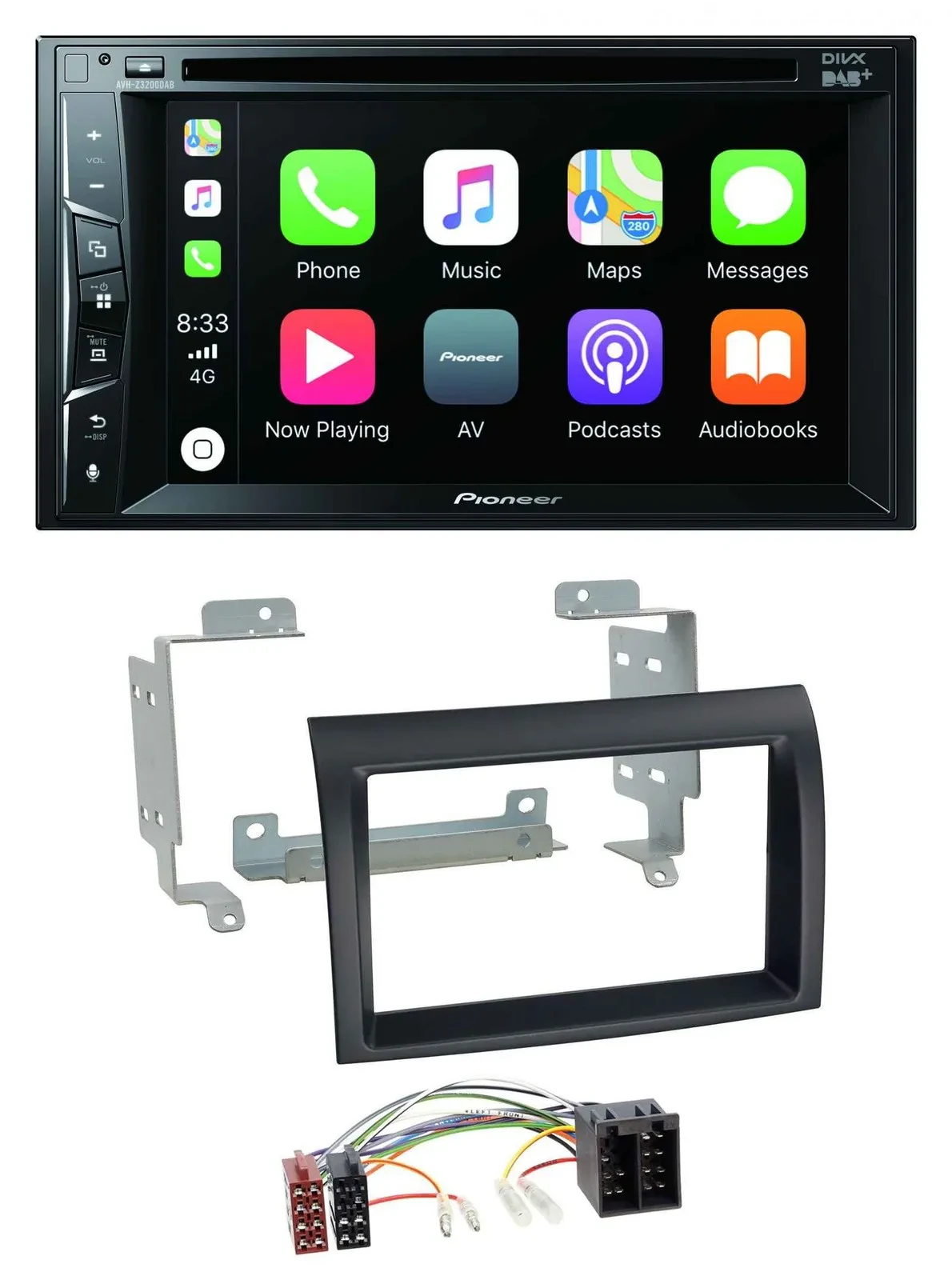 Pioneer MP3 USB DVD Bluetooth DAB 2DIN Autoradio für Citroen Jumper Peugeot Boxe