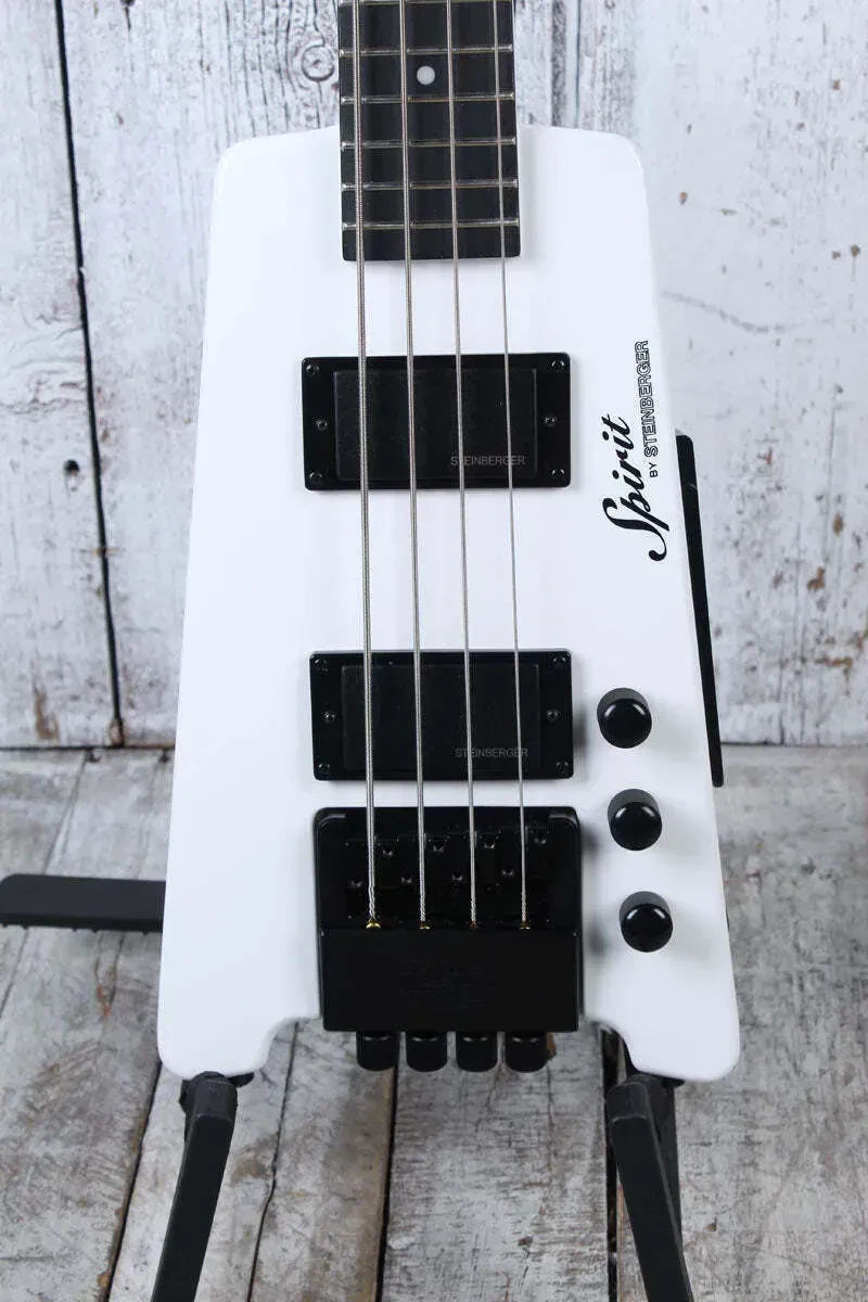 Steinberger XT-2 Bass 4 String Headless Electric Bass Guitar White with Gig Bag