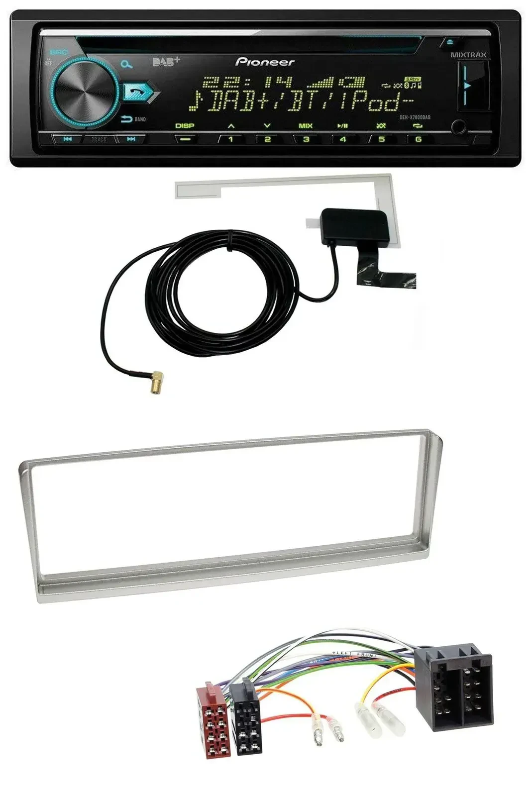 Автомагнитола Pioneer MP3/CD/USB/AUX, DAB, для Alfa Romeo 156 (2001–2003)