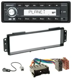 Continental MP3 AUX USB DAB 1DIN Autoradio für Kia Picanto (2008-2011)