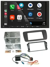 JBL USB 2DIN MP3 Bluetooth AUX Autoradio für Seat Ibiza ab 08 tuam-grey