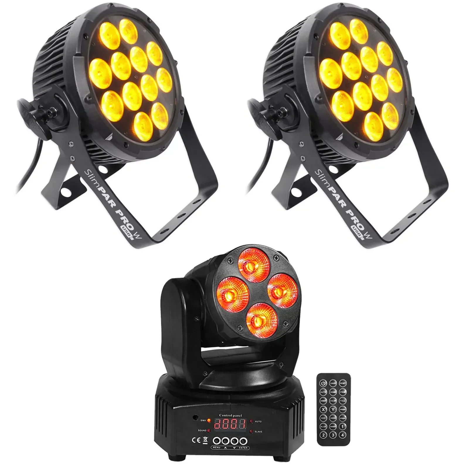 Комплект светового оборудования Chauvet DJ Slim Par Pro W USB + RockOn-7